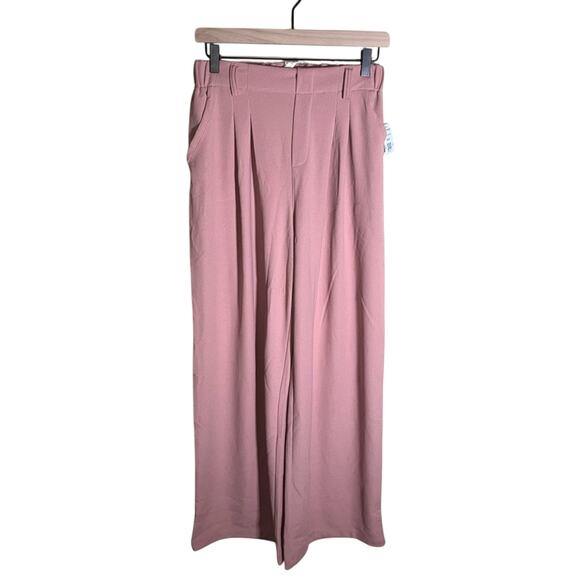 HALARA Pants - NWT HALARA Blush Pink wide leg corporate core trousers S